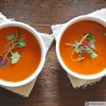 two bowls of soup