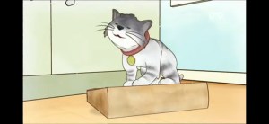 a cat from a cartoon 