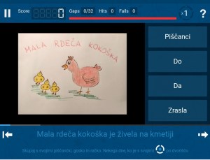 Mala rdeča kokoška vaja exercise