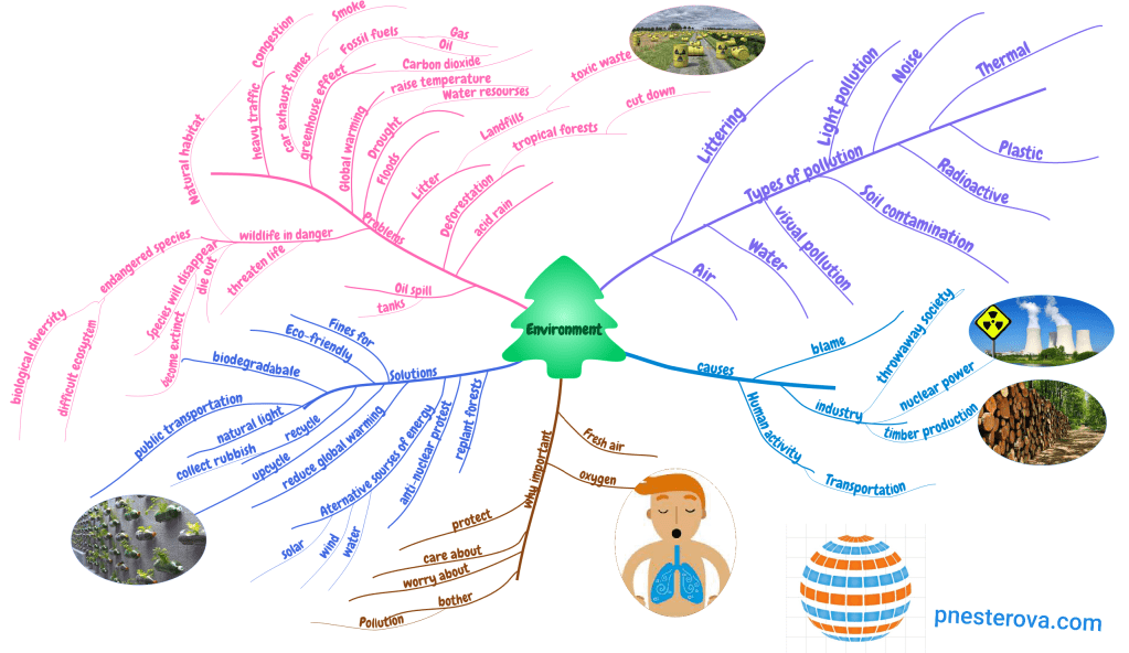 Esl Environment discussion mindmap