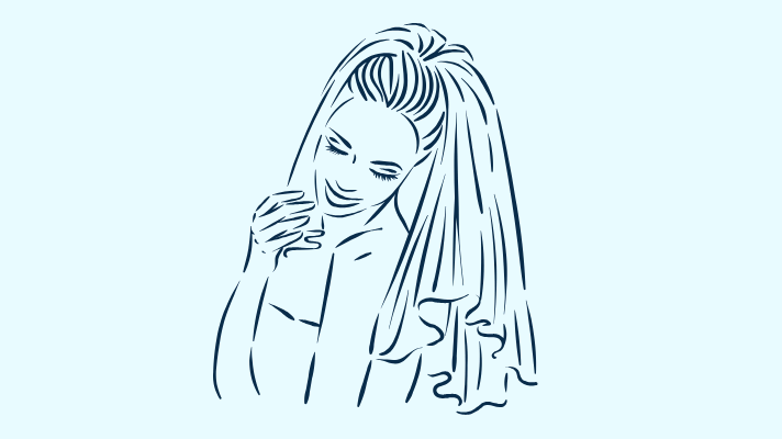 Happy bride