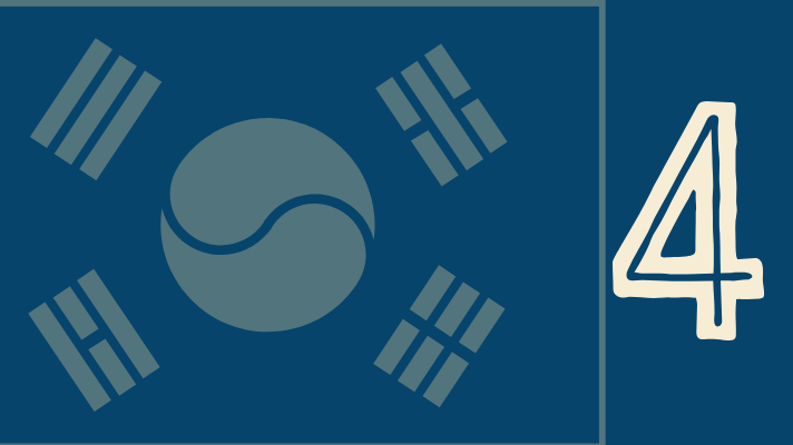 Korean flag, number 4